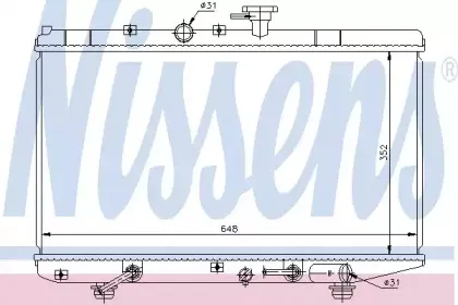 66625 NISSENS Радиатор, охлаждение двигателя