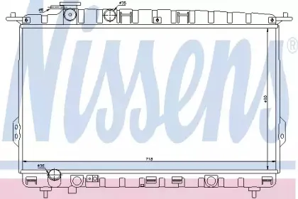 67026 NISSENS Радиатор, охлаждение двигателя