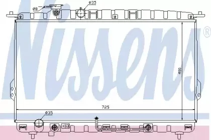 67028 NISSENS Радиатор, охлаждение двигателя