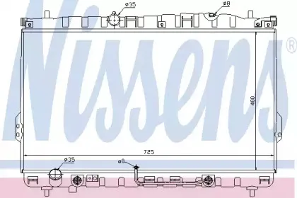 67033 NISSENS Радиатор, охлаждение двигателя