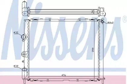 63768 NISSENS Радиатор, охлаждение двигателя