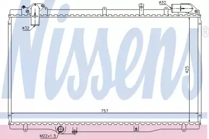 63791 NISSENS Радиатор, охлаждение двигателя