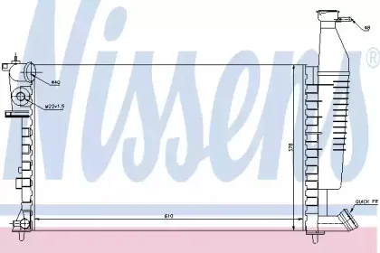 63716 NISSENS Радиатор, охлаждение двигателя