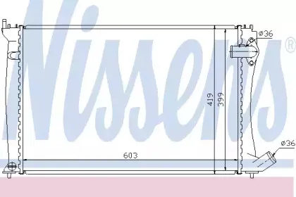 61386 NISSENS Радиатор, охлаждение двигателя