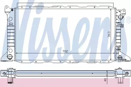 62048 NISSENS Радиатор, охлаждение двигателя
