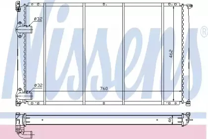 63922 NISSENS Радиатор, охлаждение двигателя
