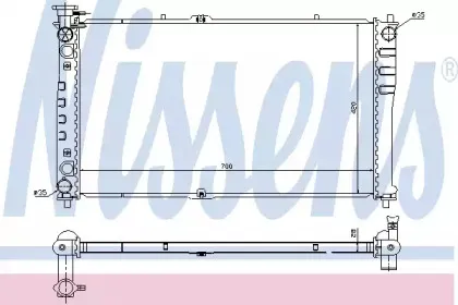 66641 NISSENS Радиатор, охлаждение двигателя