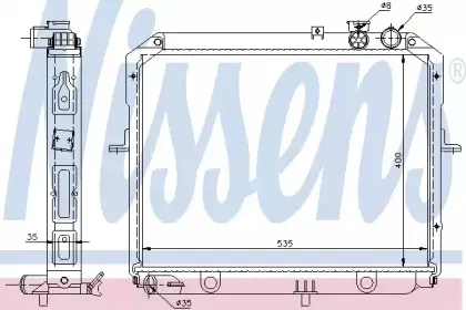 66646 NISSENS Радиатор, охлаждение двигателя