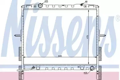 66658 NISSENS Радиатор, охлаждение двигателя