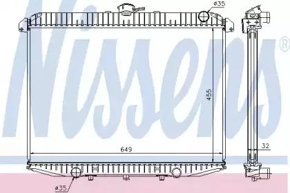62069A NISSENS Радиатор, охлаждение двигателя