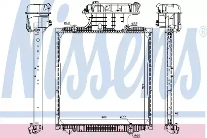 62873 NISSENS Радиатор, охлаждение двигателя