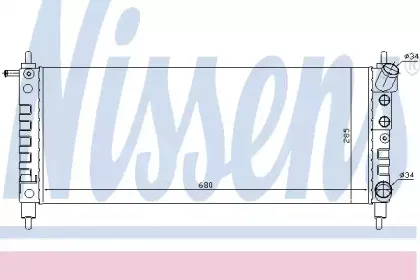63297 NISSENS Радиатор, охлаждение двигателя