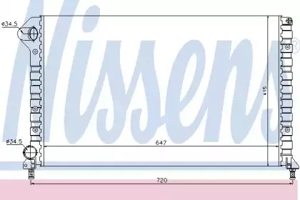 61767 NISSENS Радиатор, охлаждение двигателя