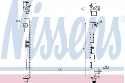 62546 NISSENS Радиатор, охлаждение двигателя