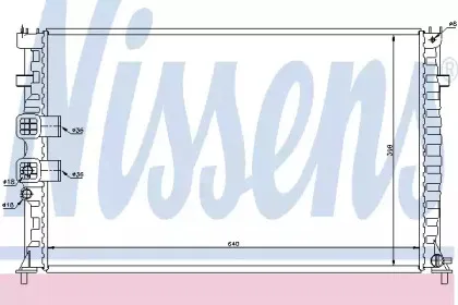 63748 NISSENS Радиатор, охлаждение двигателя