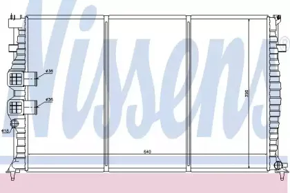 63749 NISSENS Радиатор, охлаждение двигателя