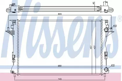 63771 NISSENS Радиатор, охлаждение двигателя
