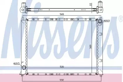 64307A NISSENS Радиатор, охлаждение двигателя