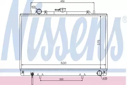62809 NISSENS Радиатор, охлаждение двигателя