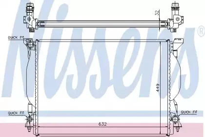 60306A NISSENS Радиатор, охлаждение двигателя