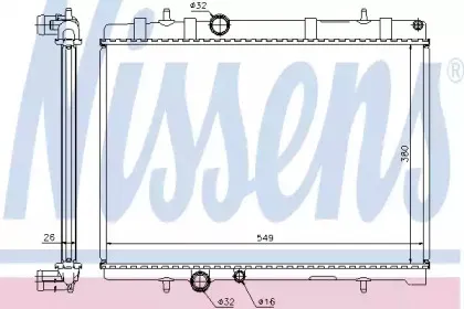 63608A NISSENS Радиатор, охлаждение двигателя