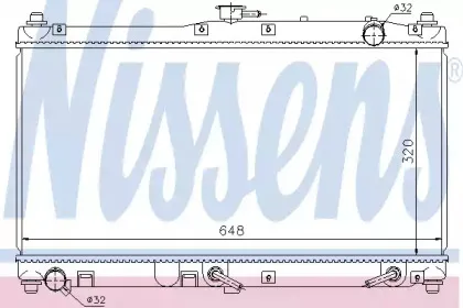 62467 NISSENS Радиатор, охлаждение двигателя