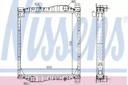 69606A NISSENS Радиатор, охлаждение двигателя