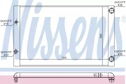 60427 NISSENS Радиатор, охлаждение двигателя