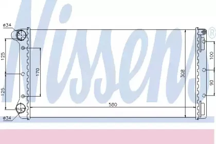 61899 NISSENS Радиатор, охлаждение двигателя