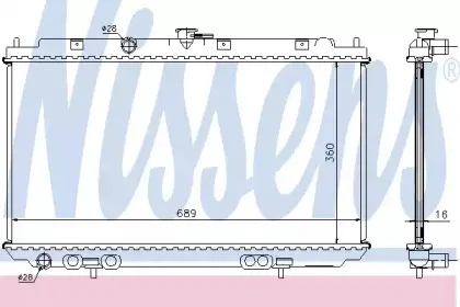 67344A NISSENS Радиатор, охлаждение двигателя