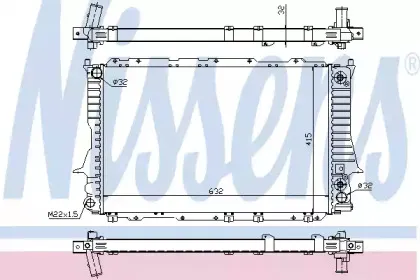 60312 NISSENS Радиатор, охлаждение двигателя