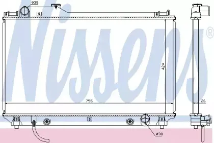 64764 NISSENS Радиатор, охлаждение двигателя