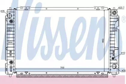 62004 NISSENS Радиатор, охлаждение двигателя