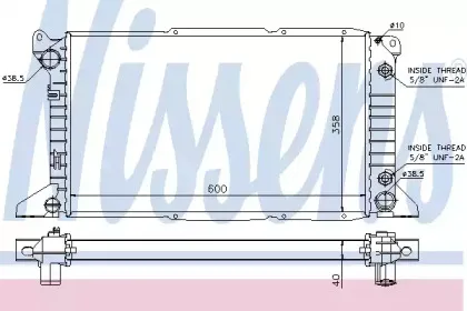 62243 NISSENS Радиатор, охлаждение двигателя
