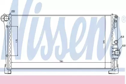 68806 NISSENS Радиатор, охлаждение двигателя