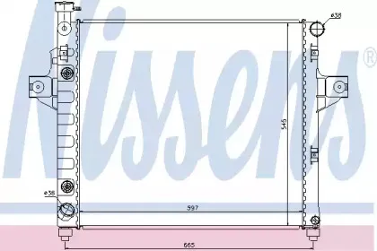 61009 NISSENS Радиатор, охлаждение двигателя