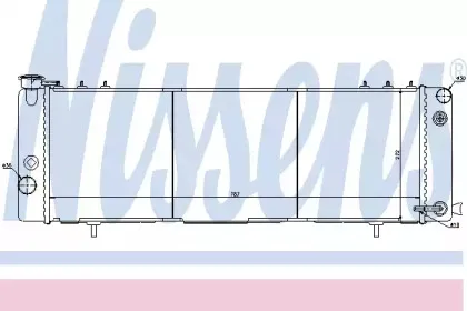 61001 NISSENS Радиатор, охлаждение двигателя