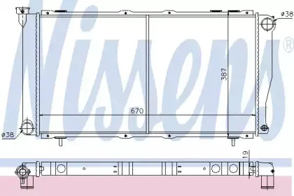 64112 NISSENS Радиатор, охлаждение двигателя