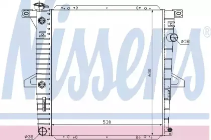 62060 NISSENS Радиатор, охлаждение двигателя