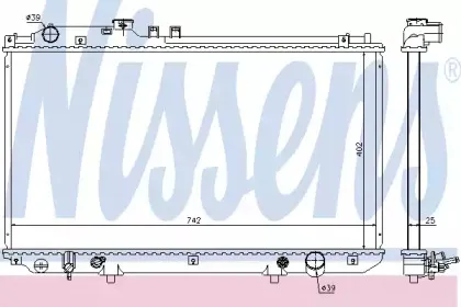 64658 NISSENS Радиатор, охлаждение двигателя