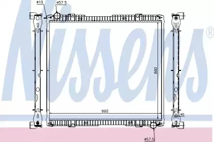 64067A NISSENS Радиатор, охлаждение двигателя