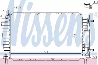 62062 NISSENS Радиатор, охлаждение двигателя