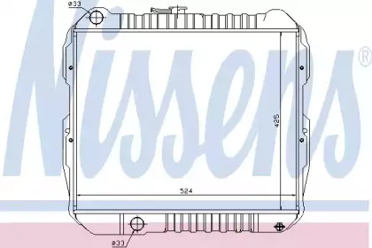 64614 NISSENS Радиатор, охлаждение двигателя