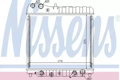 68111 NISSENS Радиатор, охлаждение двигателя