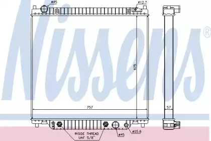 69205 NISSENS Радиатор, охлаждение двигателя