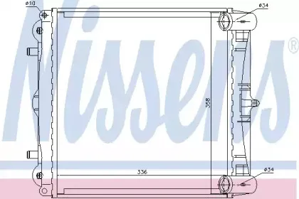 63776 NISSENS Радиатор, охлаждение двигателя