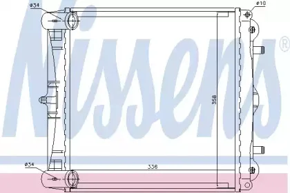 63777 NISSENS Радиатор, охлаждение двигателя