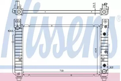 69092 NISSENS Радиатор, охлаждение двигателя
