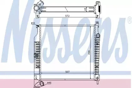 61021A NISSENS Радиатор, охлаждение двигателя