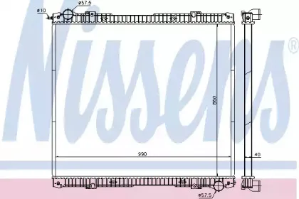 640670 NISSENS Радиатор, охлаждение двигателя